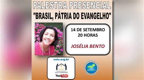 Palestra Presencial E Virtual Brasil P Tria Do Evangelho Youtube