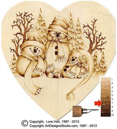 Pyrography Holiday Cards Free Project By Lora S Irish