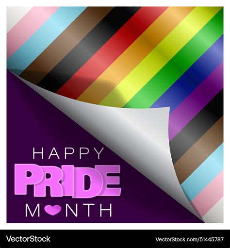 Background With Lgbtq Inclusive Pride Flag Vector Image