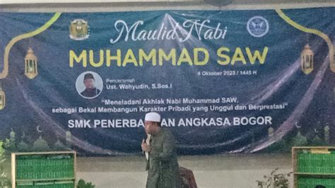 Smk Penerbangan Angkasa Bogor Gelar Peringatan Maulid Nabi Muhammad Saw