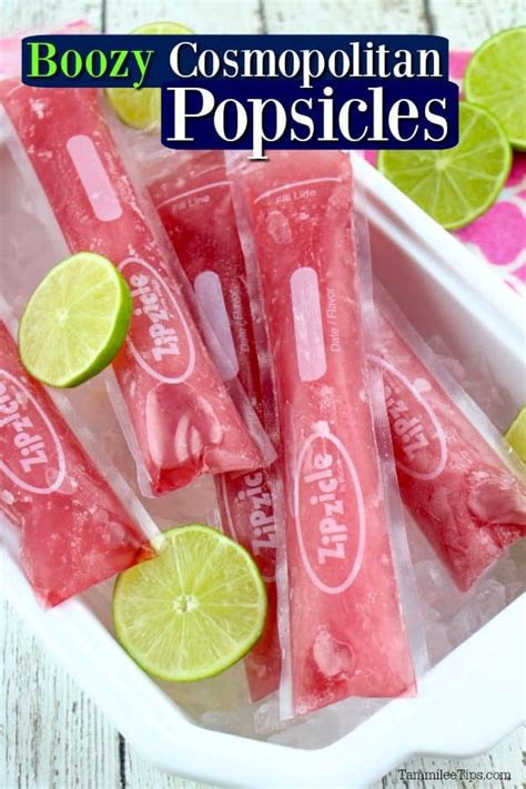 Cosmopolitan Popsicle Recipe {video} Tammilee Tips