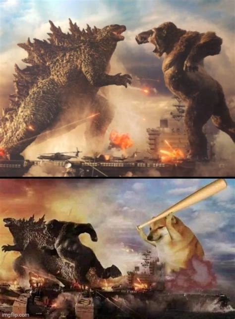 Godzilla Vs King Kong Vs Bonk Meme Generator