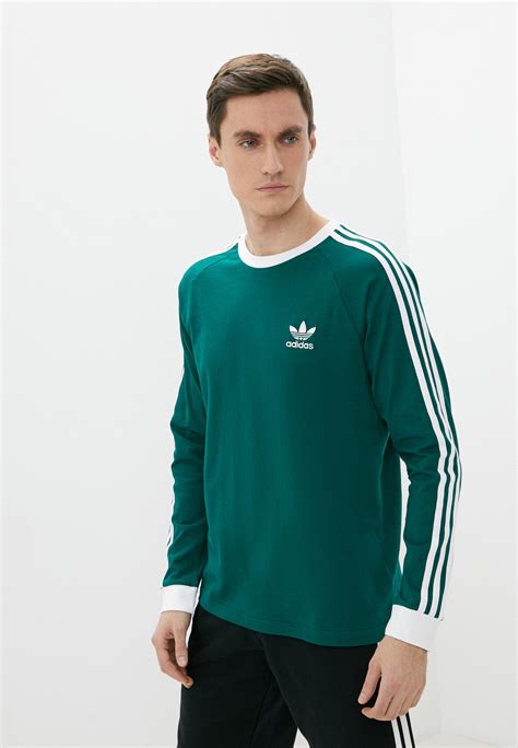 Лонгслив adidas Originals 3-STRIPES LS T, цвет: зеленый, RTLABA055201 ...