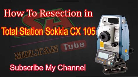 How To Resection Sokkia CX105 Total Station Urdu Hindi YouTube