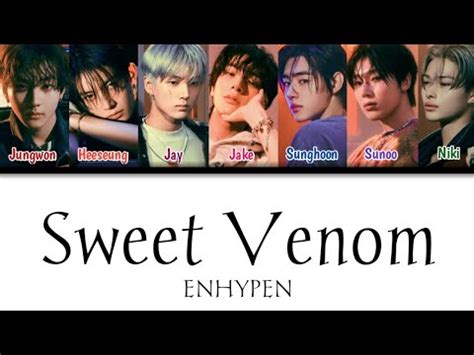 Enhypen Sweet Venom Color Coded Lyrics Youtube