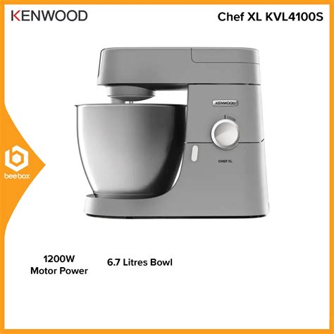 Kenwood KVL4100S Chef XL Kitchen Machine Cake Stand Mixer 6 7L 1200w