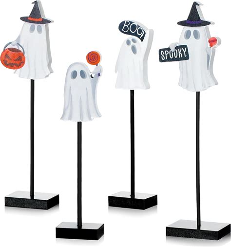 Amazon Thyle Pcs Halloween Standing Table Decor Ghosts Wooden