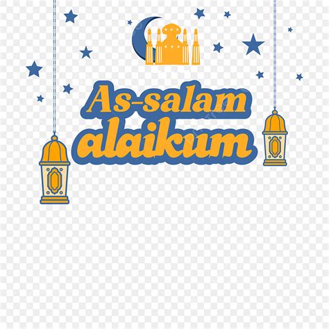 Como Diseño De Vector De Fondo Transparente De Salam Alaikum PNG Como