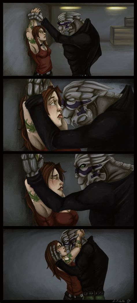 The First Kiss Commission By On Deviantart Mass Effect Art