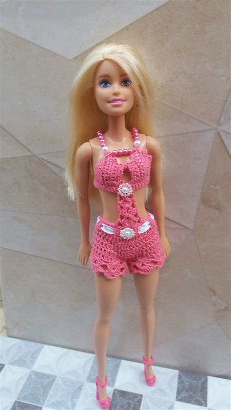 Pin De Bruh Em Barbie E Baby Alive Roupas De Croch Para Bonecas