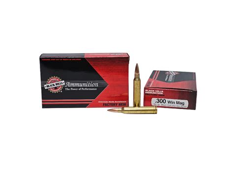 Black Hills Match 300 Win Mag Boat Tail Hollow Point 20 Ct