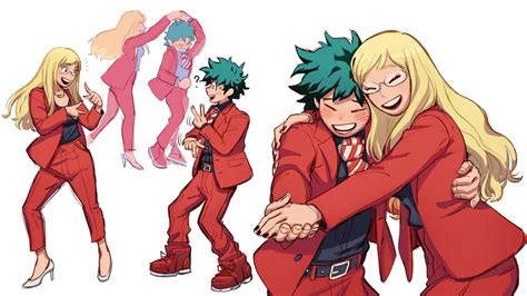 Midoriya Izuku And Melissa Shield Boku No Hero Academia Drawn By Lc