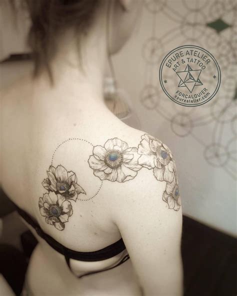 #anemone #anemones #windflower #windflowertattoo #flowertattoo ...