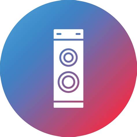 Speaker Glyph Circle Gradient Background Icon 7399117 Vector Art At