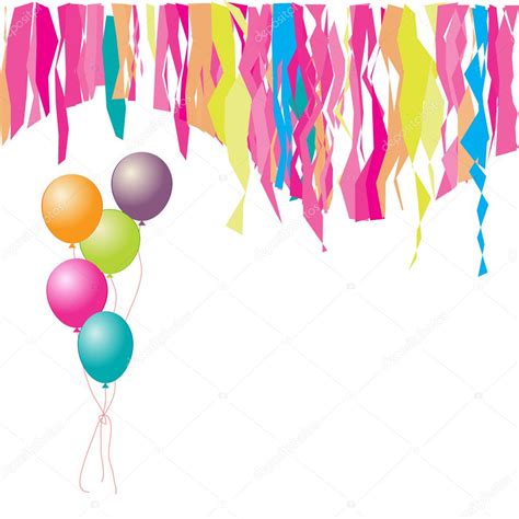 Happy birthday! Balloons and confetti. I — Stock Vector © Kudryashka #1087920