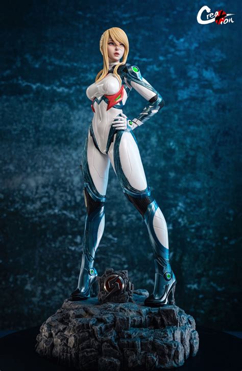 Creation Studio 1 4 Metroid Zero Suit Samus GK Resin Statue PREORDER