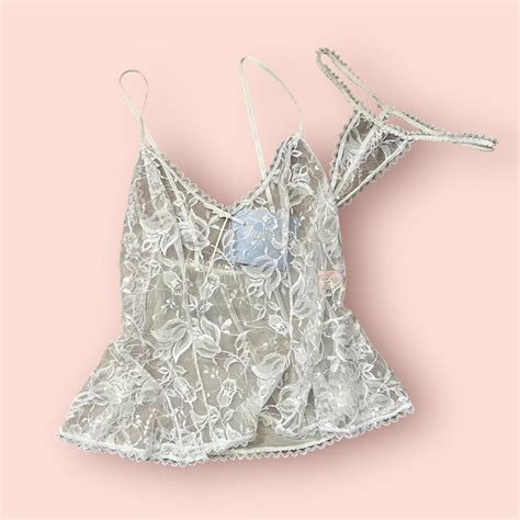Vintage Lingerie Lace Cami Tank Coqueete Lingerie Depop
