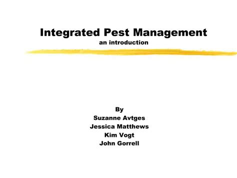 Ppt Integrated Pest Management An Introduction Powerpoint