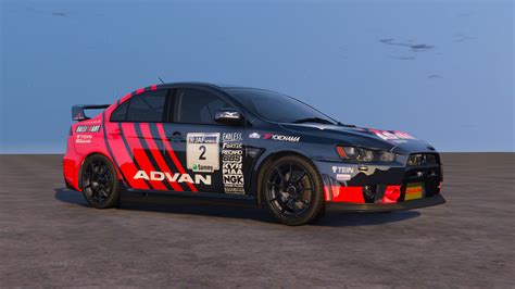 Mitsubishi Lancer Evolution X Fq Wrc Advan Livery Gta Mods