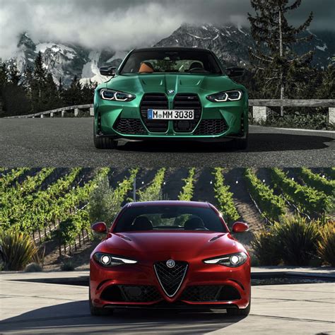 Photo Comparison BMW M3 Vs Alfa Romeo Giulia Quadrifoglio