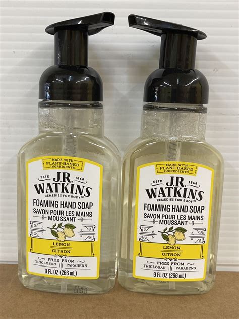 2 Pk Jr Watkins Foaming Hand Soap Lemon Plant Based Ingredients 9 Fl Oz Ebay