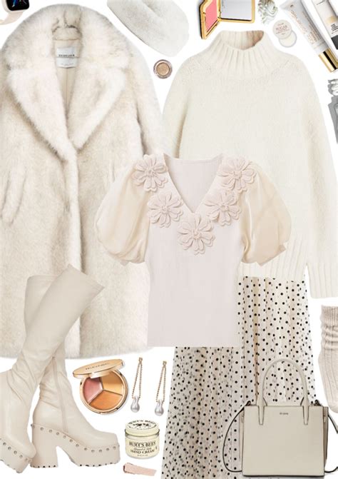 Coat: Cream White Winter Outfit | ShopLook