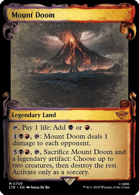 Mount Doom Showcase Scrolls Universes Beyond The Lord Of The Rings