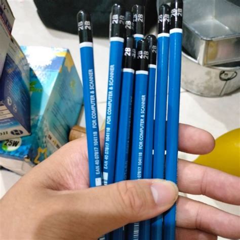 Jual Pensil 2b Biru Staedler Asli Mars Lumograph Original Shopee