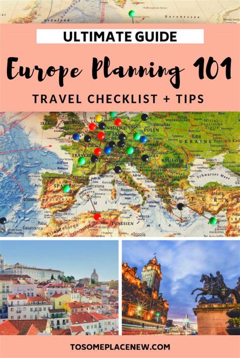 Planning A Trip To Europe Travel Checklist Trip Planning Europe