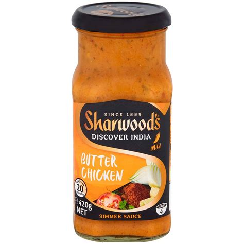 Calories In Sharwoods Simmer Sauce Butter Chicken Calcount