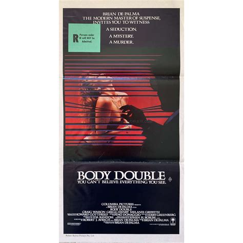 BODY DOUBLE Australian Movie Poster - 13x30 in. - 1984