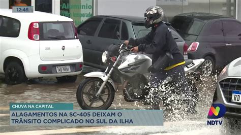 Alagamentos Na Sc Deixam O Tr Nsito Complicado No Sul De Florian Polis