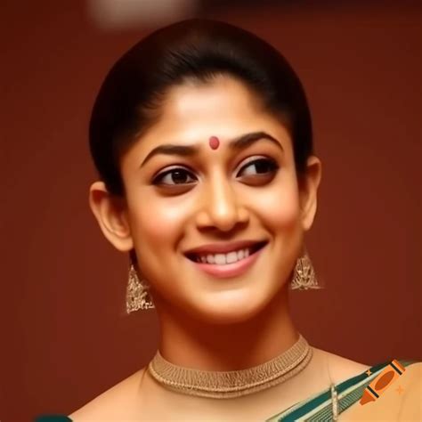 South Indian Actress Nayanthara On Craiyon