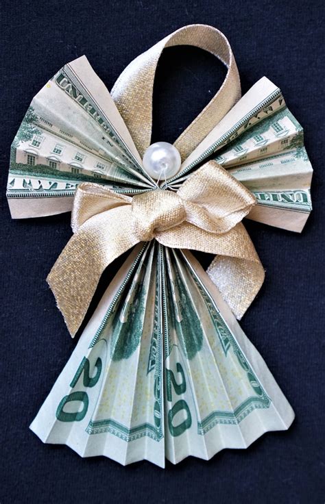 Money Angel T Dollar Origami Birthday Graduation Etsy