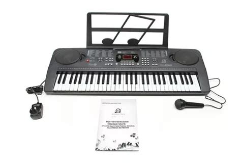 Organo Musical Con Teclas Teclado Microfono Piano Atril