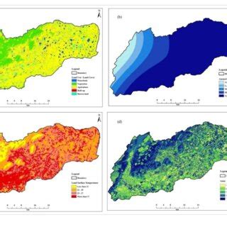 Spatial Distribution Of Topographical Factors A Slope B Roughness