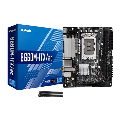 Asrock H610M ITX AC Intel H610 1700 Mini ITX DDR4 HDMI DP Wi Fi