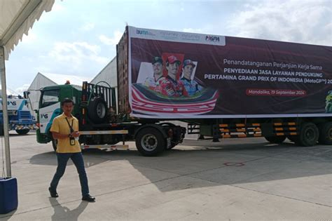 Persiapan MotoGP Indonesia Logistik Mulai Tiba Di Sirkuit Mandalika