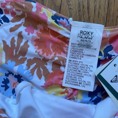 Roxy Swim New Roxy Pt Beach Classic Cheeky Bikini Bottom Pink Floral Erjx Sz Xl Nwt