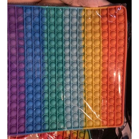 Jual TOYS RELIEVE STRESS POP IT JUMBO RAINBOW BIG SIZE XXXL POPIT