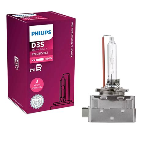 Philips 35w D3S Xenon HID X-tremeVision PLUS 4800K Automotive Headligh ...