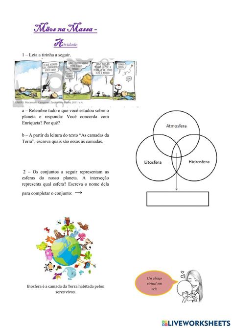 As Esferas Da Terra 6º Ano Online Exercise For Live Worksheets