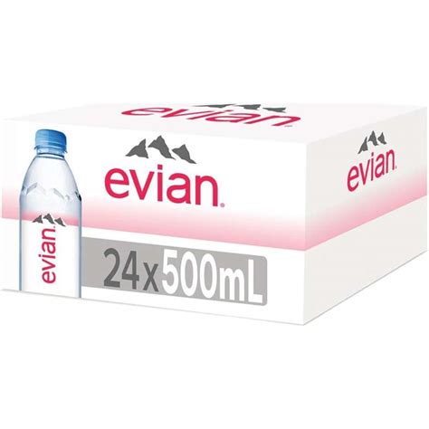 Evian Natural Mineral Water Bottles Ml Box Of Woolworths