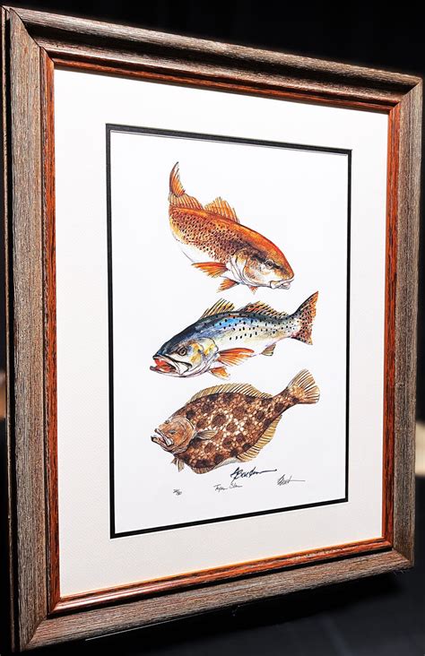 Don Breeden Texas Slam Giclee Quarter Sheet Speckled Trout Brand New