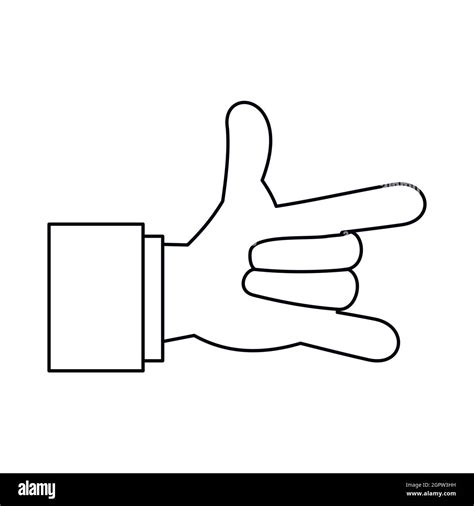 Sign Language Clip Art Outline