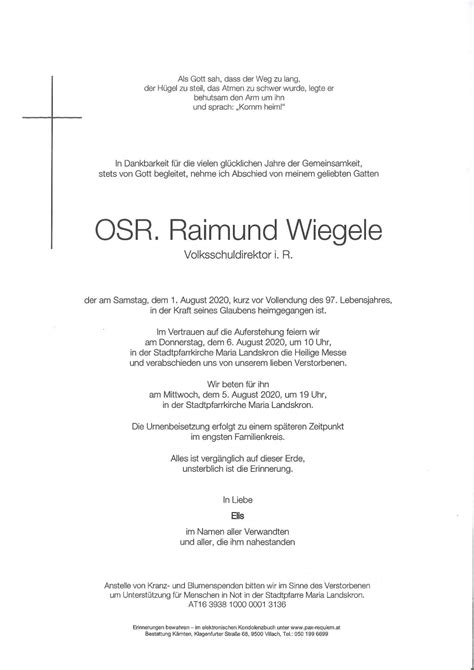 Parte F R Raimund Wiegele Pax Requiem