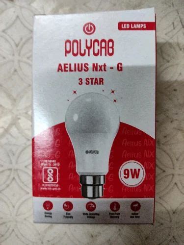 W Aelius Lb Polycab Led Bulb K Cool White At Piece In