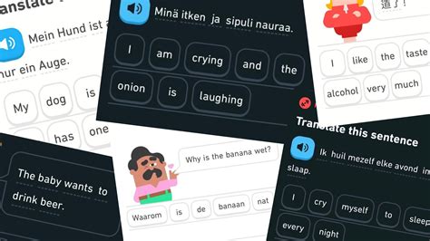 100 Of The Best And Weirdest Duolingo Sentences Ever Duoplanet