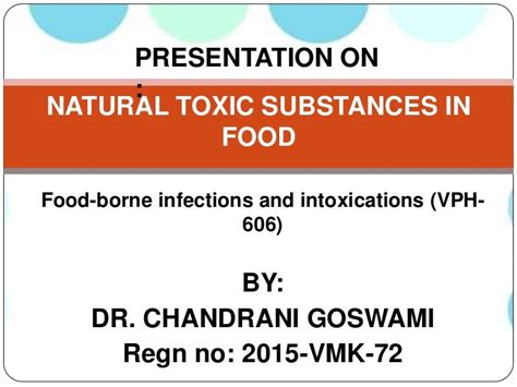 Natural Toxic Substances In Food