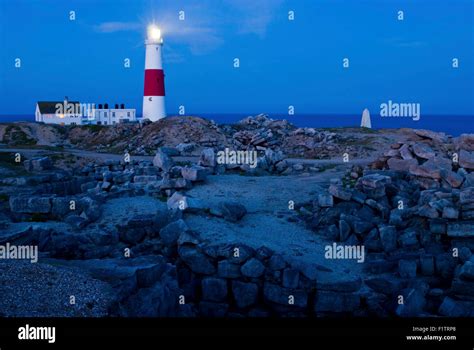 Portland Bill Lighthouse Isle Of Portland On Dorsets Jurassic Coast